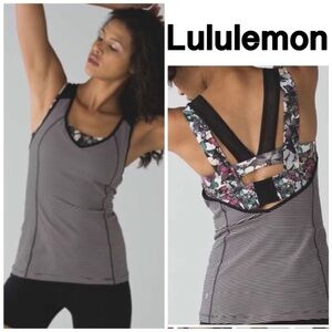 Lululemon Super Sport Tank Floral w/ Bra 4